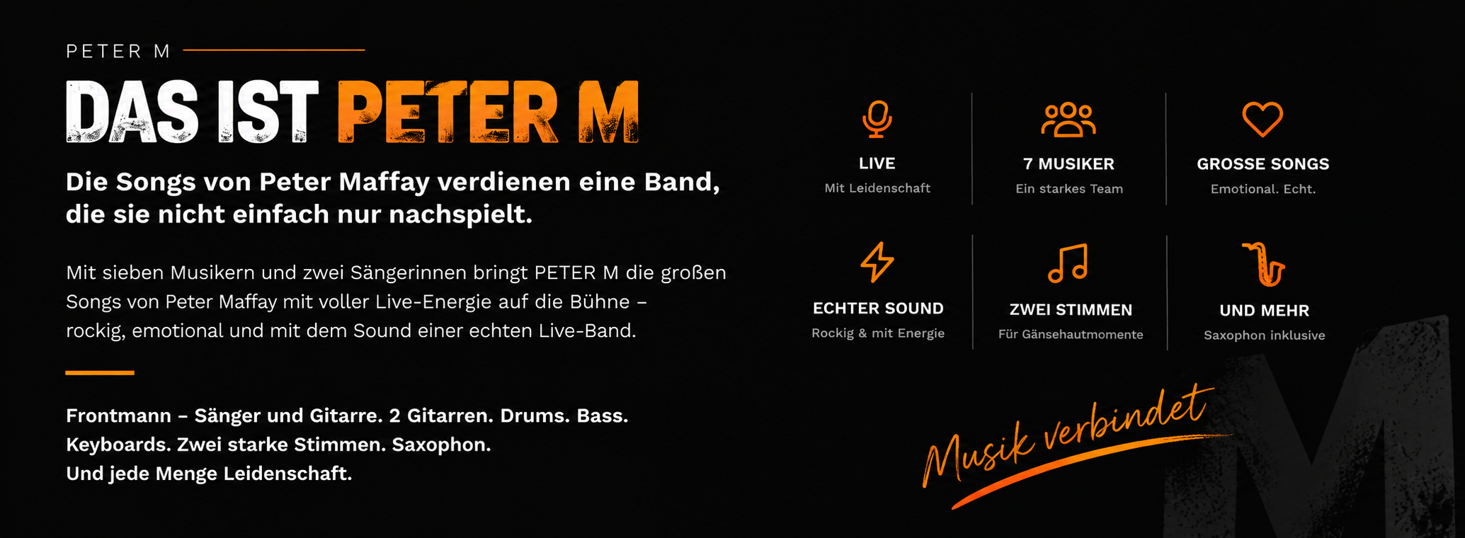 PETER M – Die Maffay Tribute Band im Norden